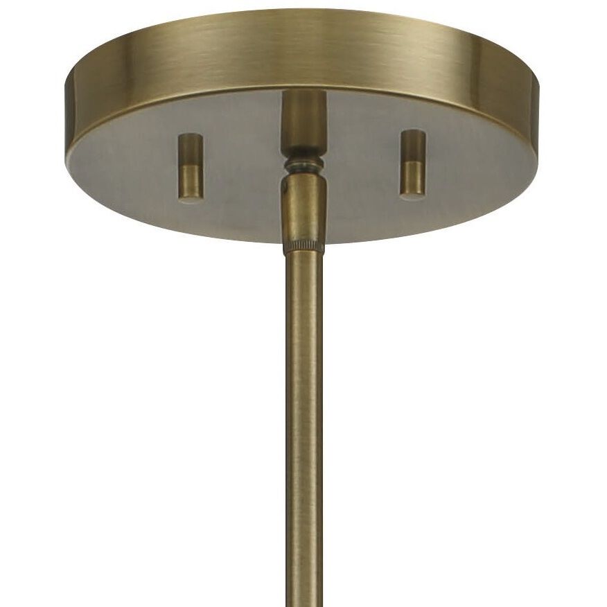 Vorey 1 Light 17.5 inch Coal And Oxidized Aged Brass Pendant Ceiling Light